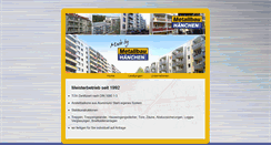 Desktop Screenshot of metallbau-haenchen.de
